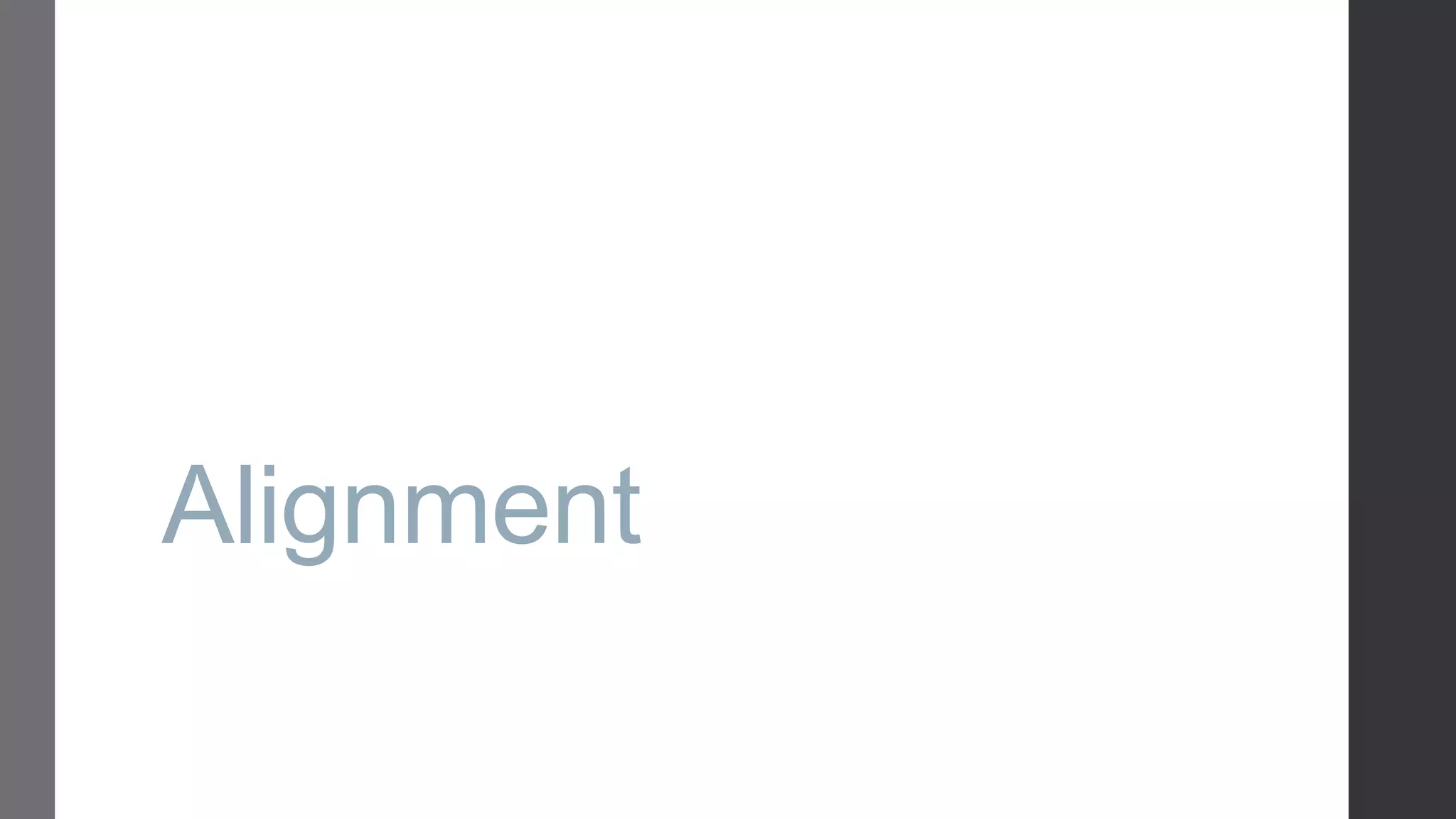 Alignment 