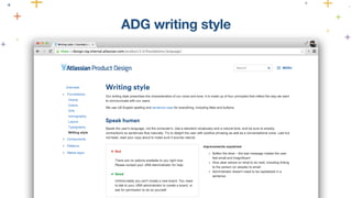 ADG writing style 
 