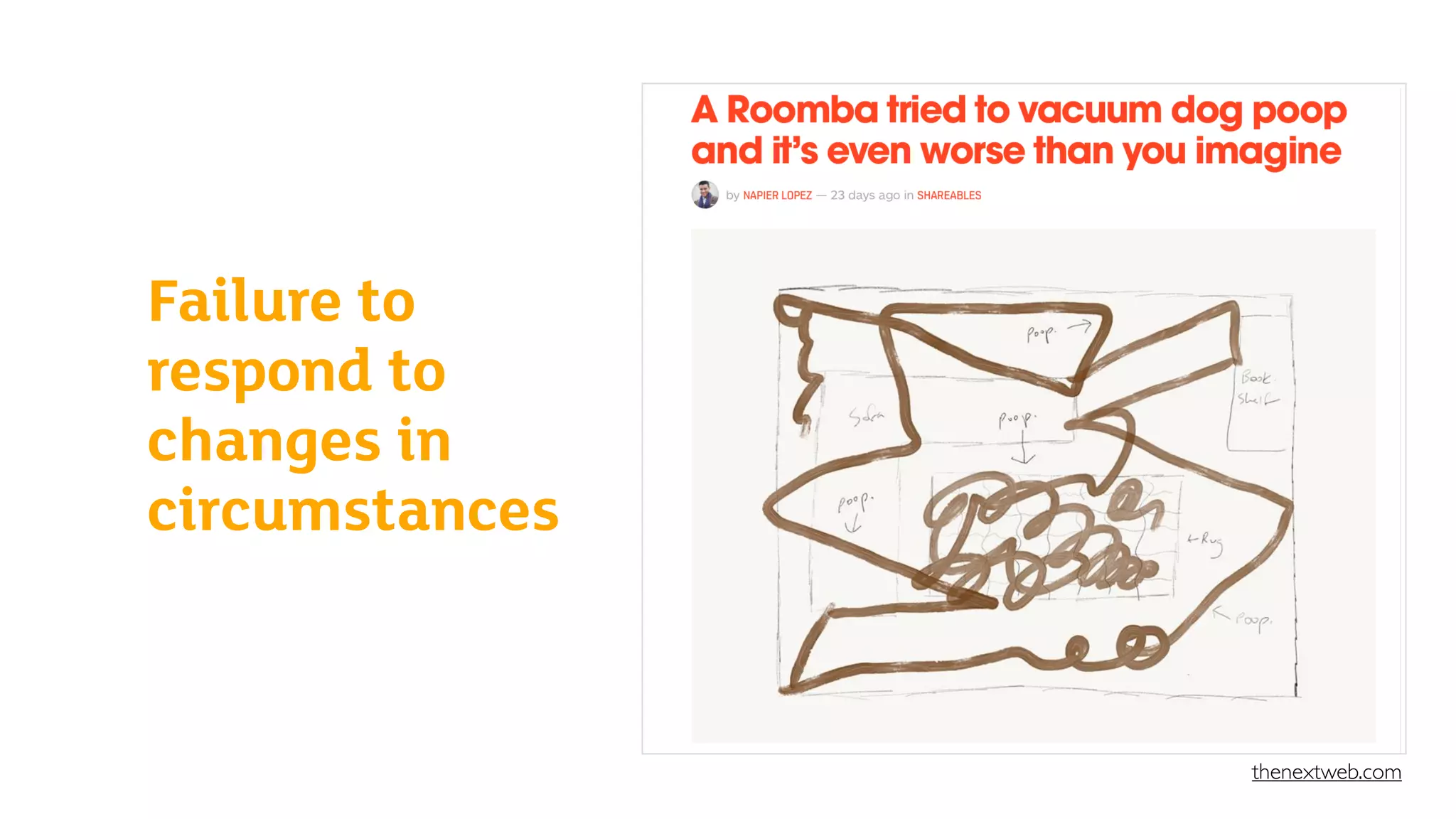 Failure to
respond to
changes in
circumstances
thenextweb.com
 