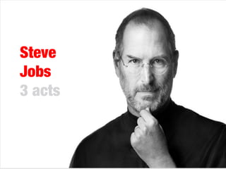 Steve
Jobs
3 acts

 