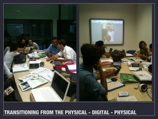 TRANSITIONING FROM THE PHYSICAL - DIGITAL - PHYSICAL

 