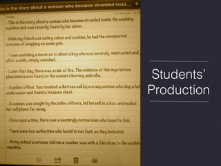 Students’
Production

 
