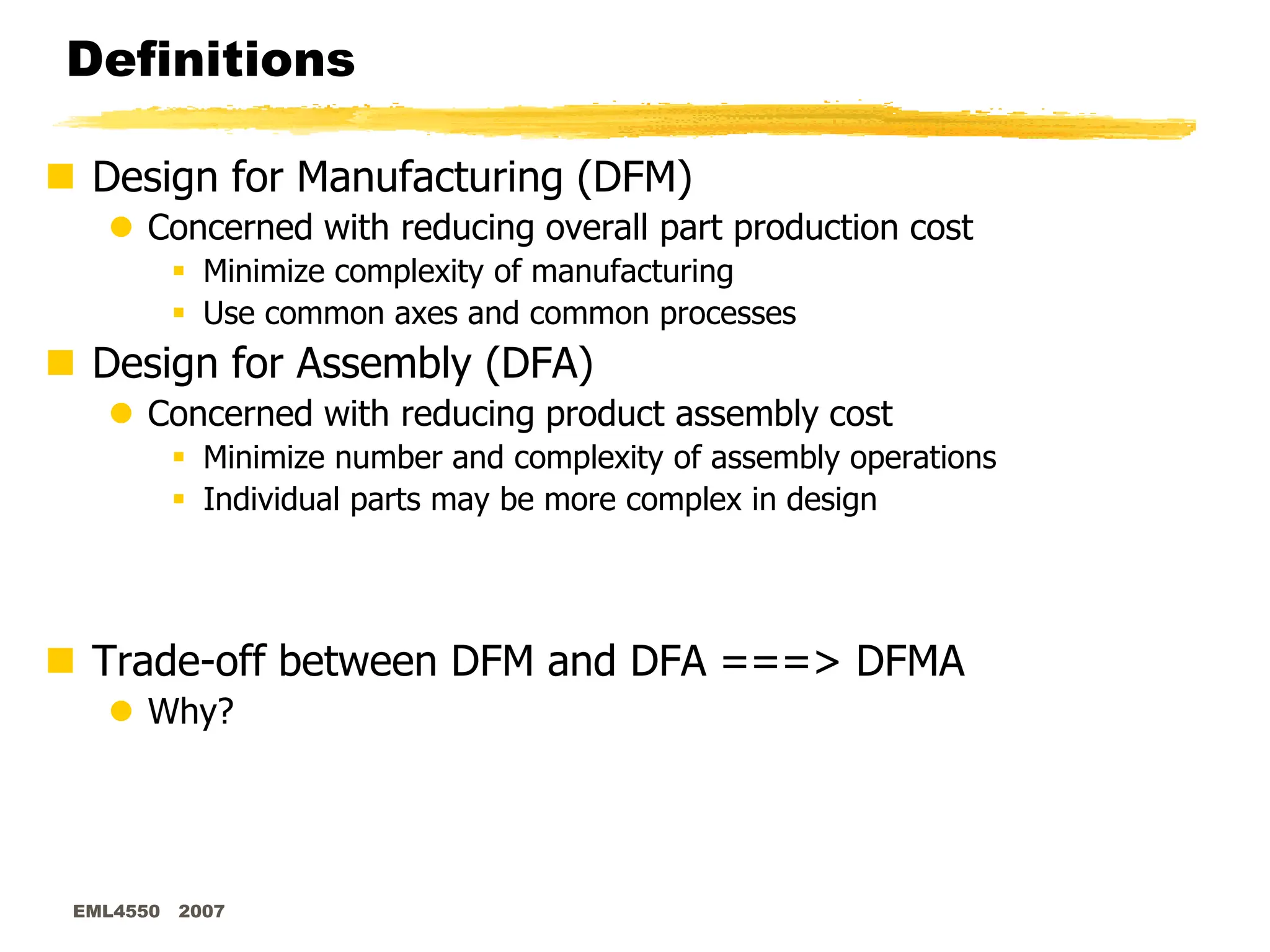 Design for Manufacturing method and application | PPT