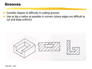 Grooves In Manufacturing Design for Manufacturing method and application | PPT