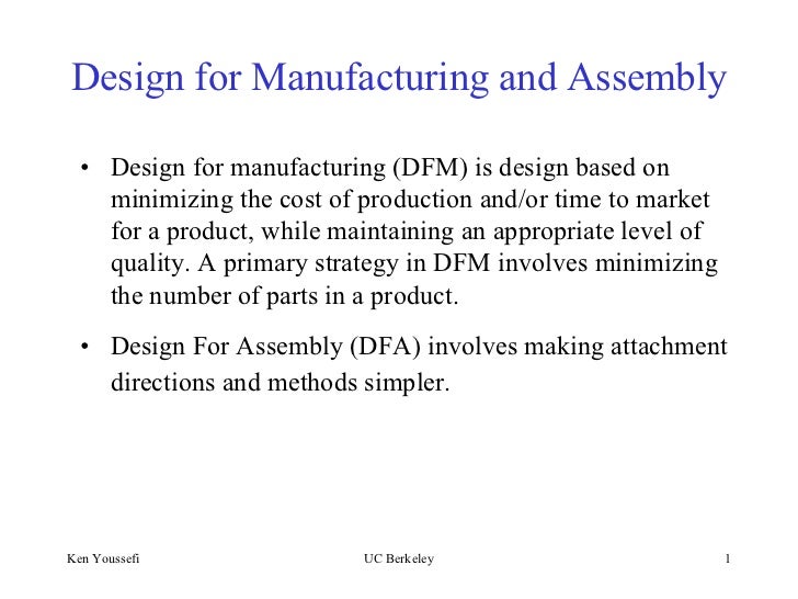 Design For Manufacturing And Assembly Youtube | design formanufacturingandassembly Design For Manufacturing And Assembly Youtube | design formanufacturingandassembly
