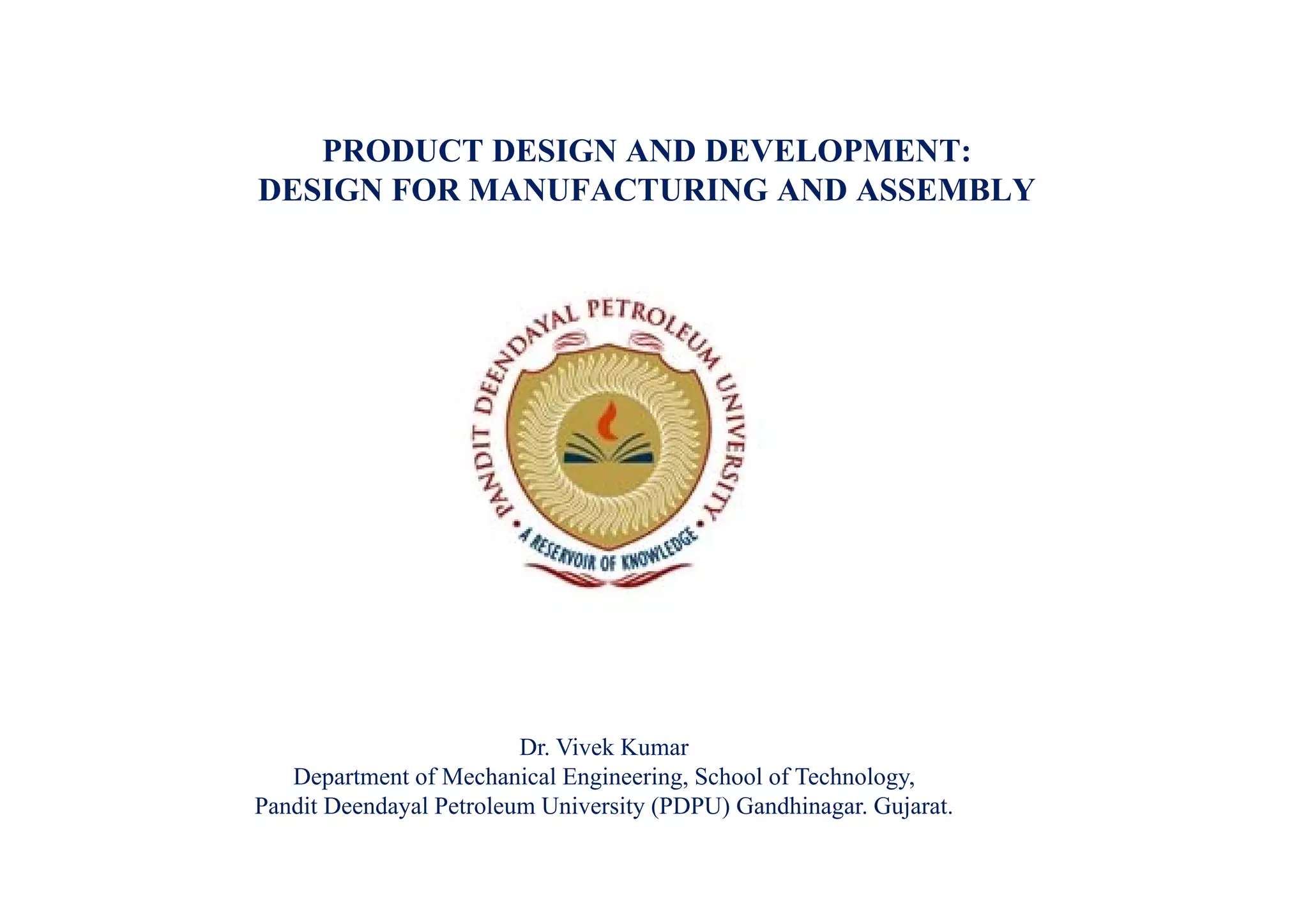 Design for manufacturing and assembly | PDF