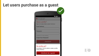 Let users purchase as a guest
 