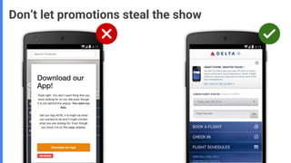 Don’t let promotions steal the show
 