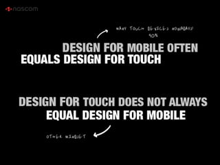 Design for multitouch