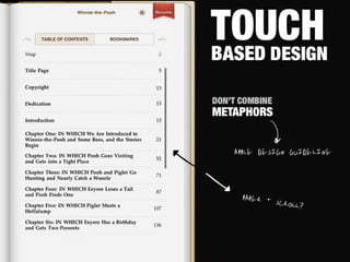 Design for multitouch