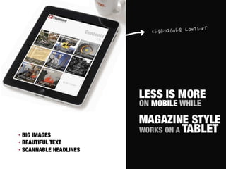 Design for multitouch