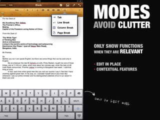 Design for multitouch