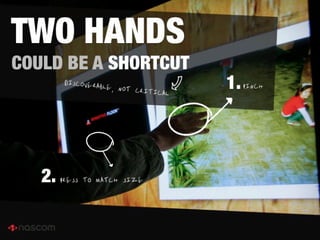Design for multitouch