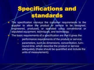 Quality Specifications Design for quality (1) | PPTX