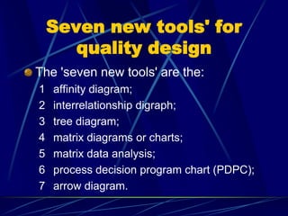 Design For Quality Examples Design for quality (1) | PPTX