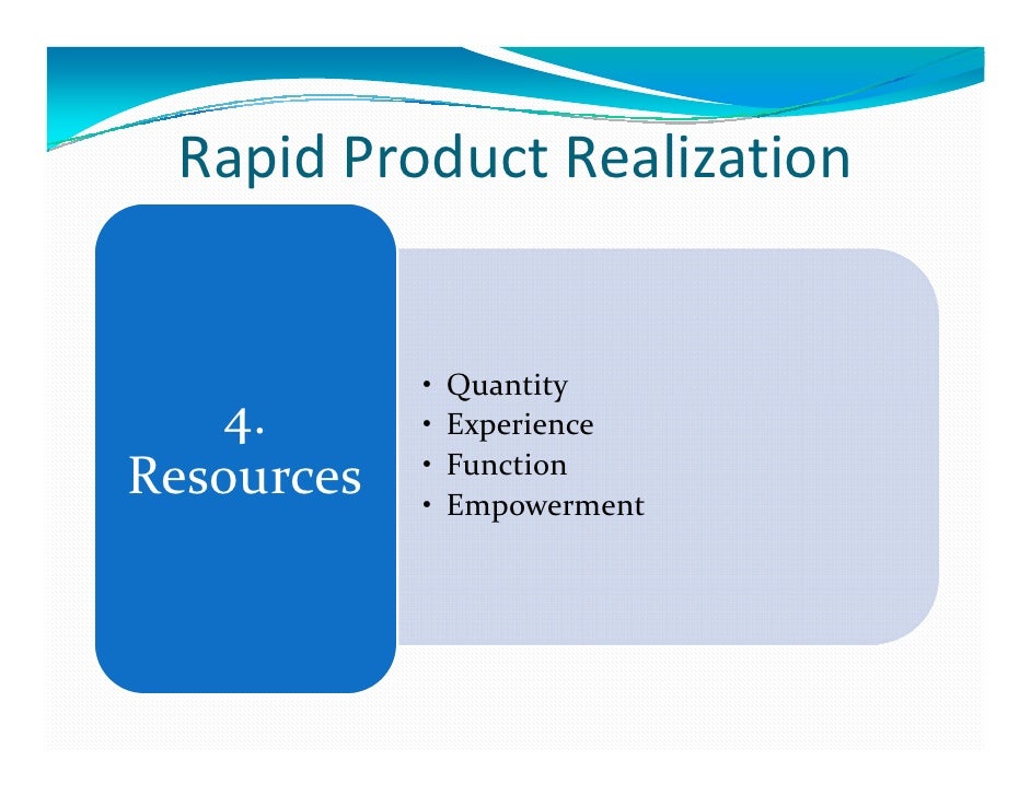 Design For Rapid Product Realization (DFRPR)
