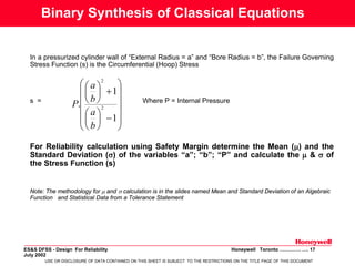 Classical Method Reliability Formulas Design For Reliability | PDF