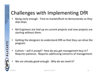 Design for Reliability (DfR) Seminar | PDF