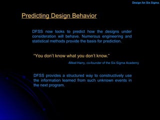 Design for six_sigma | PPT