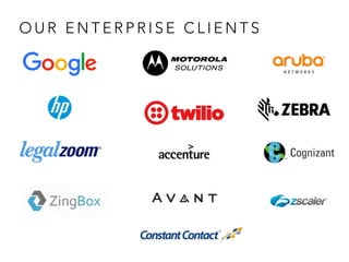 39M users
O U R E N T E R P R I S E C L I E N T S
 