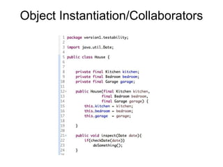 Object Instantiation/Collaborators
 