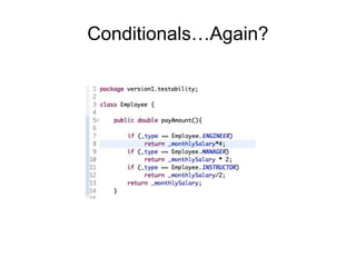 Conditionals…Again?
 