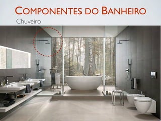 COMPONENTES DO BANHEIRO
Chuveiro
 
