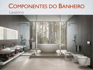 COMPONENTES DO BANHEIRO
Lavatório
 