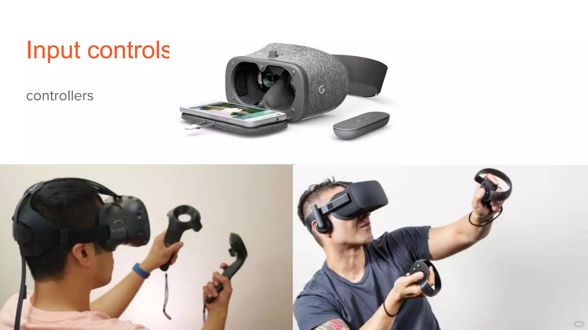 Input controls
controllers
 