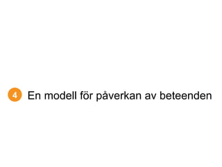 4 En modell för påverkan av beteenden 