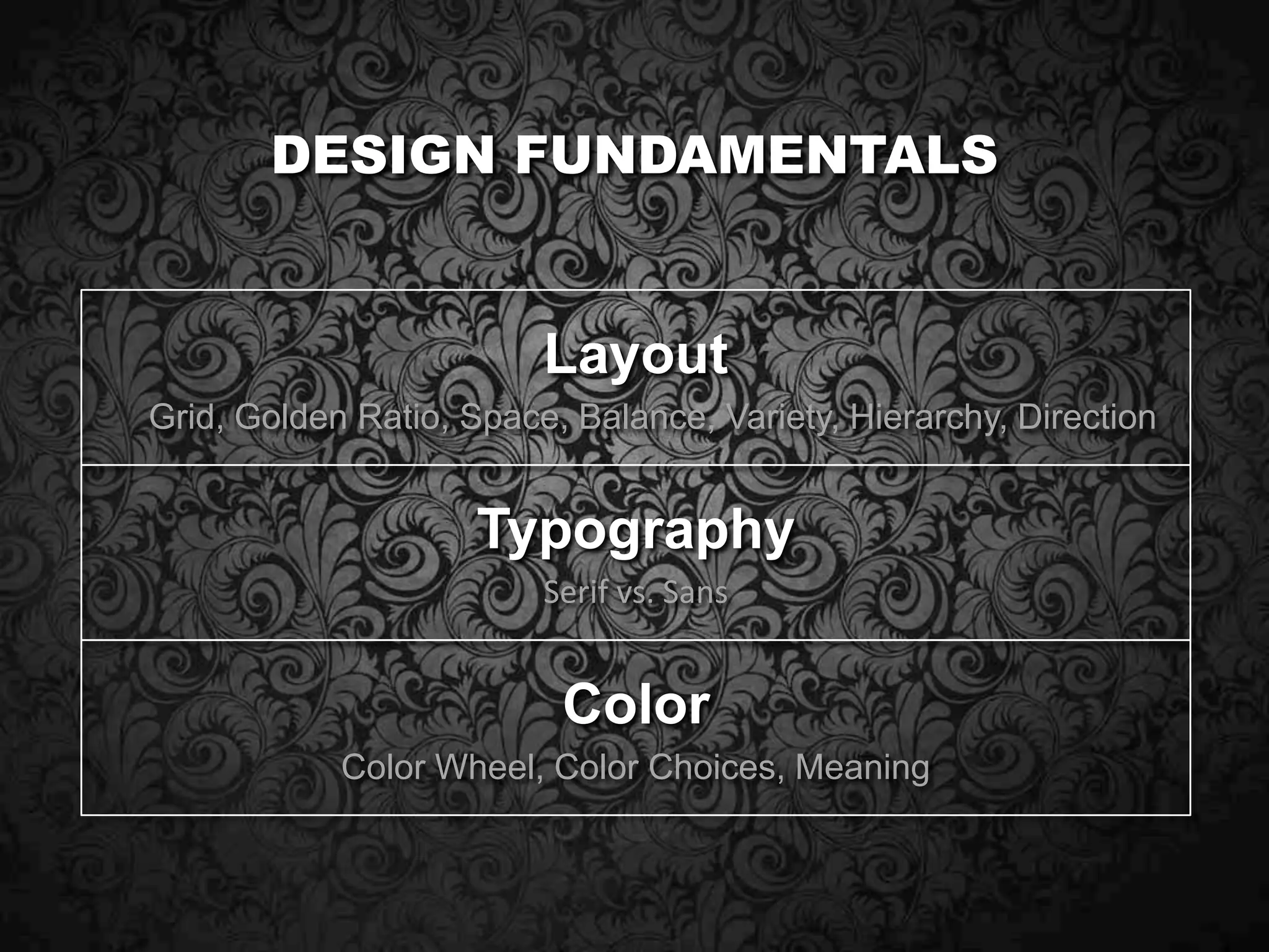 Rule 2It’s all about leading the eye.