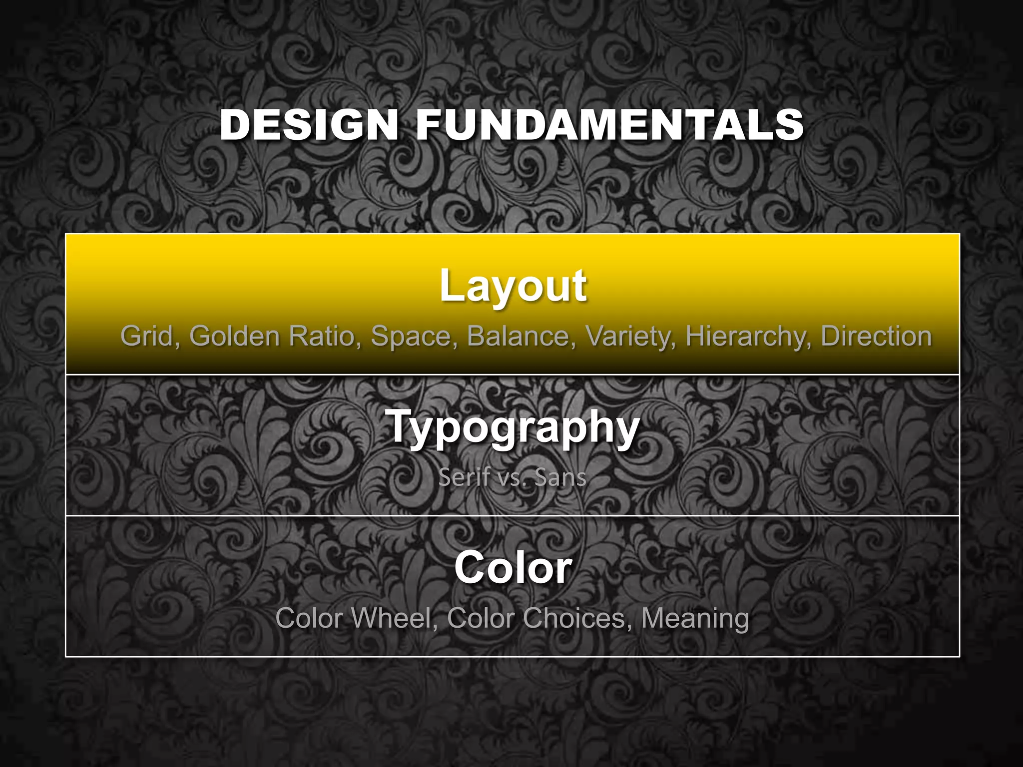 Rule 3There are no hard and fast rules.