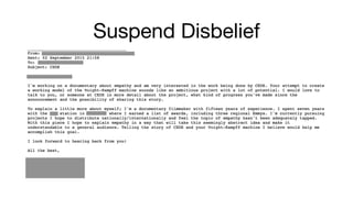 Suspend Disbelief
 
