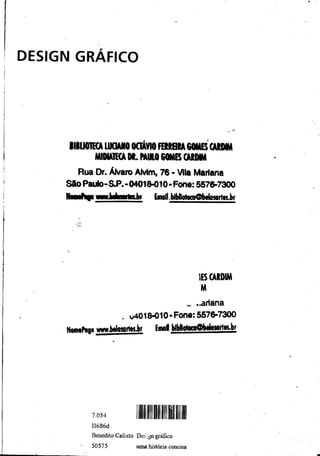 Design Gráfico uma história concisa