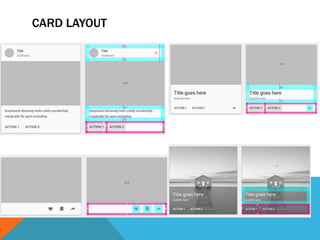 CARD LAYOUT
 