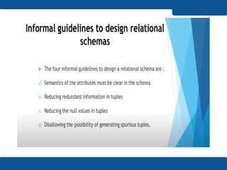Design Guidelines for Relation Schemas - Functional Dependencies ...