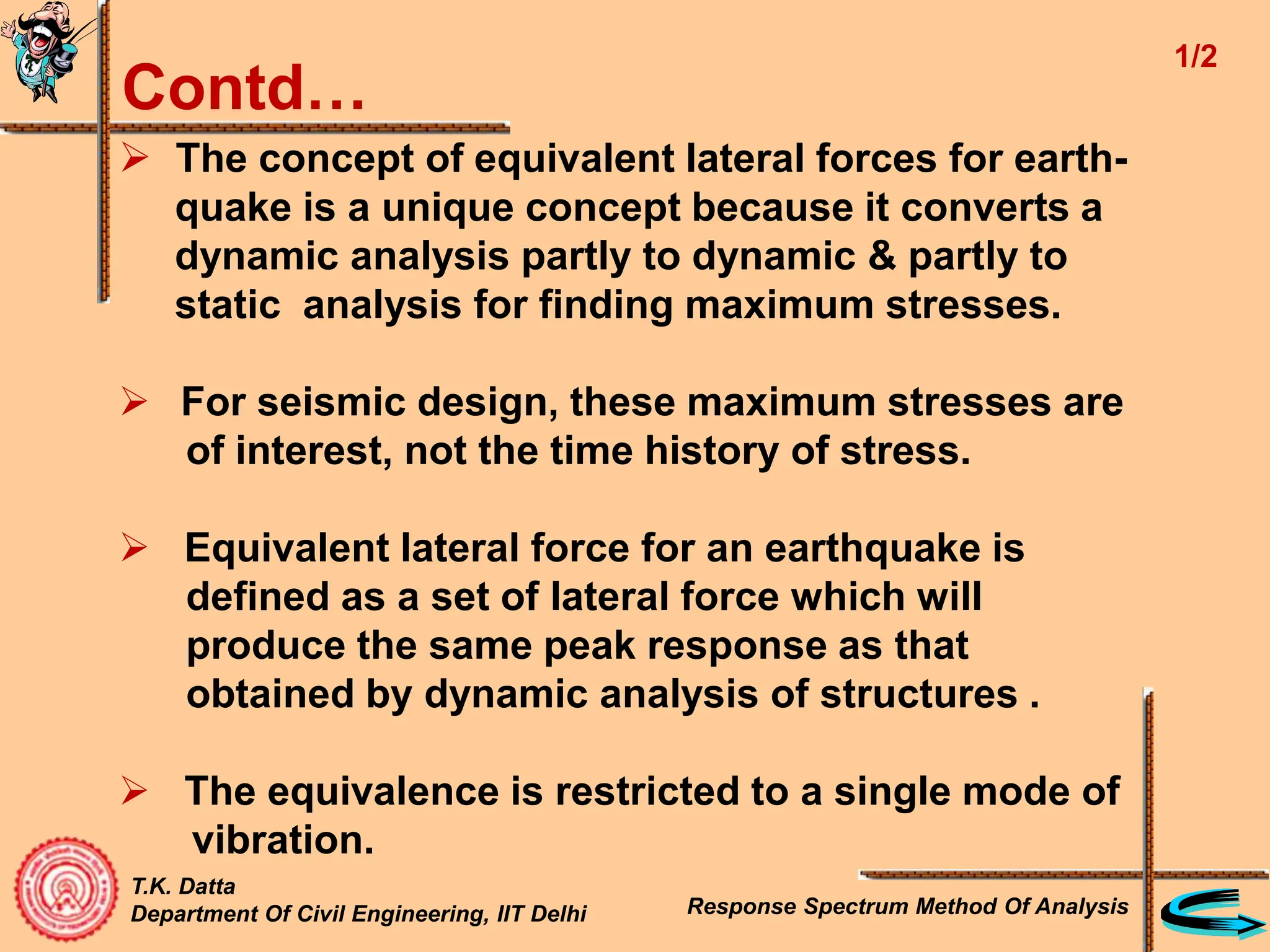 DesignGyan2324148026Response-Spectrum-Method-Of-Analysis.ppt