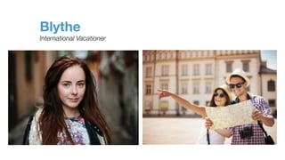 Turning insights into concepts
Blythe
International Vacationer
!
 