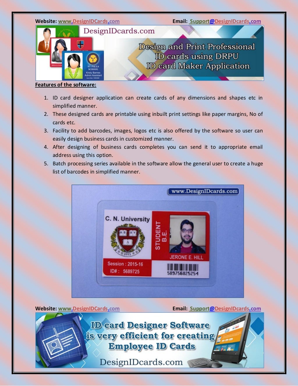 Design id cards using drpu id card designer software