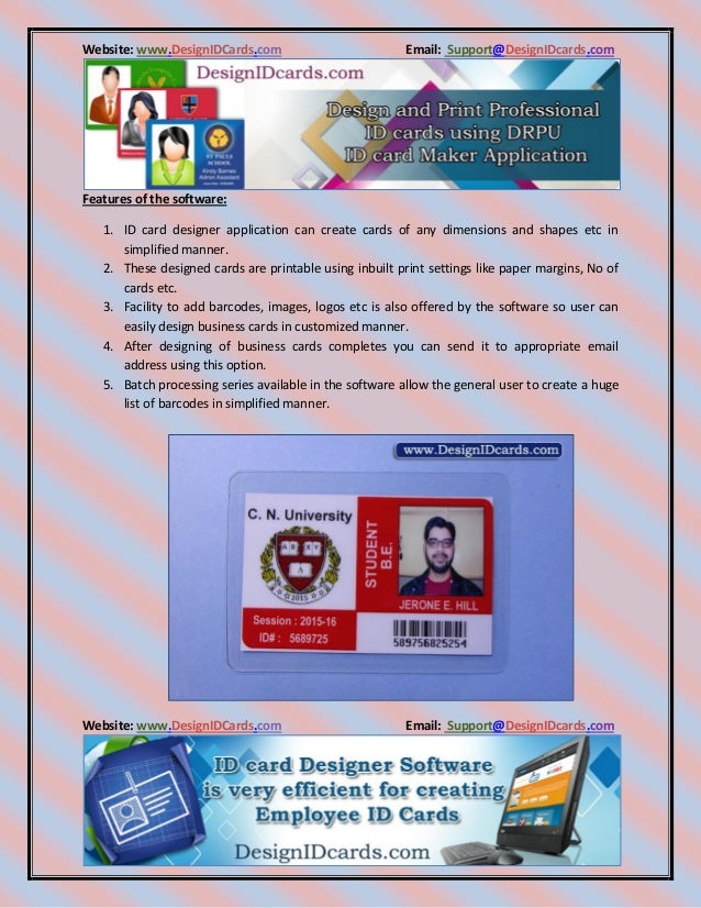 Design id cards using drpu id card designer software