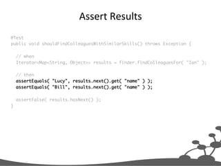 Assertequals For String Designing and Building a Graph Database Application - Ian Robinson (Neo ...