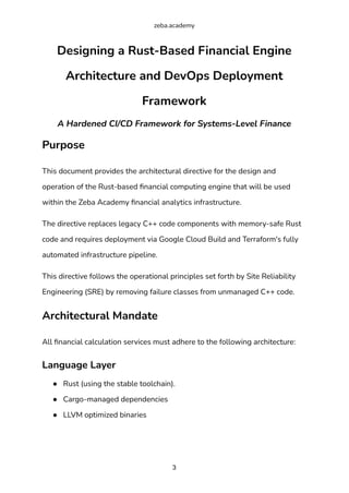 Designing a Rust-Based Financial Engine Architecture and DevOps ...