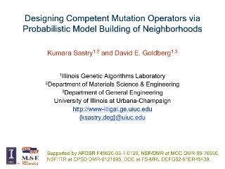 Designing Competent Mutation Operators via Probabilistic Model Building of Neighborhoods