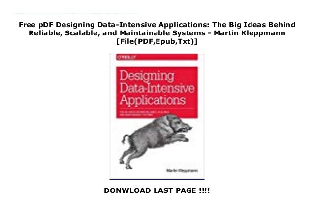 designing data-intensive applications pdf download