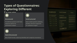 Designing Effective Questionnaires: A Comprehensive Practical Guide for ...