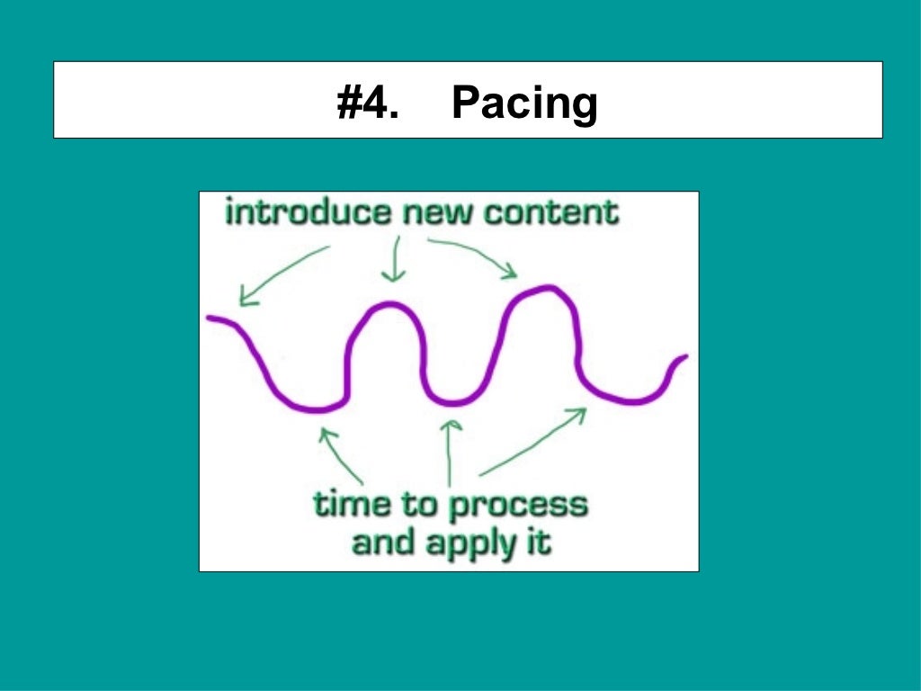 4. Pacing