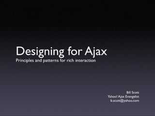 Designing For Ajax