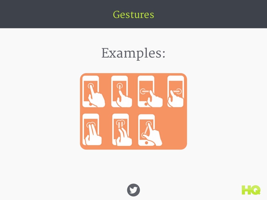 Gestures Examples