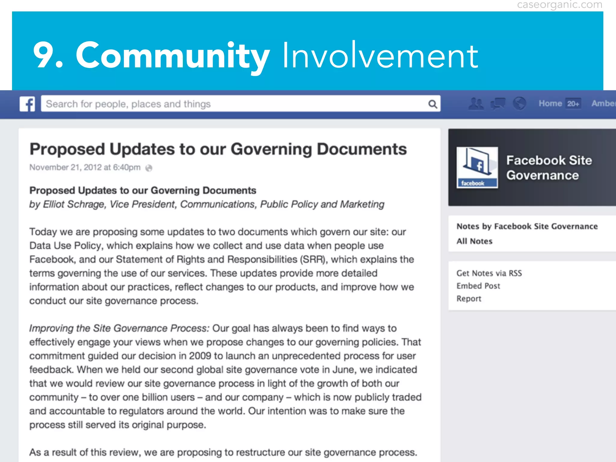 caseorganic.com

9. Community Involvement

 