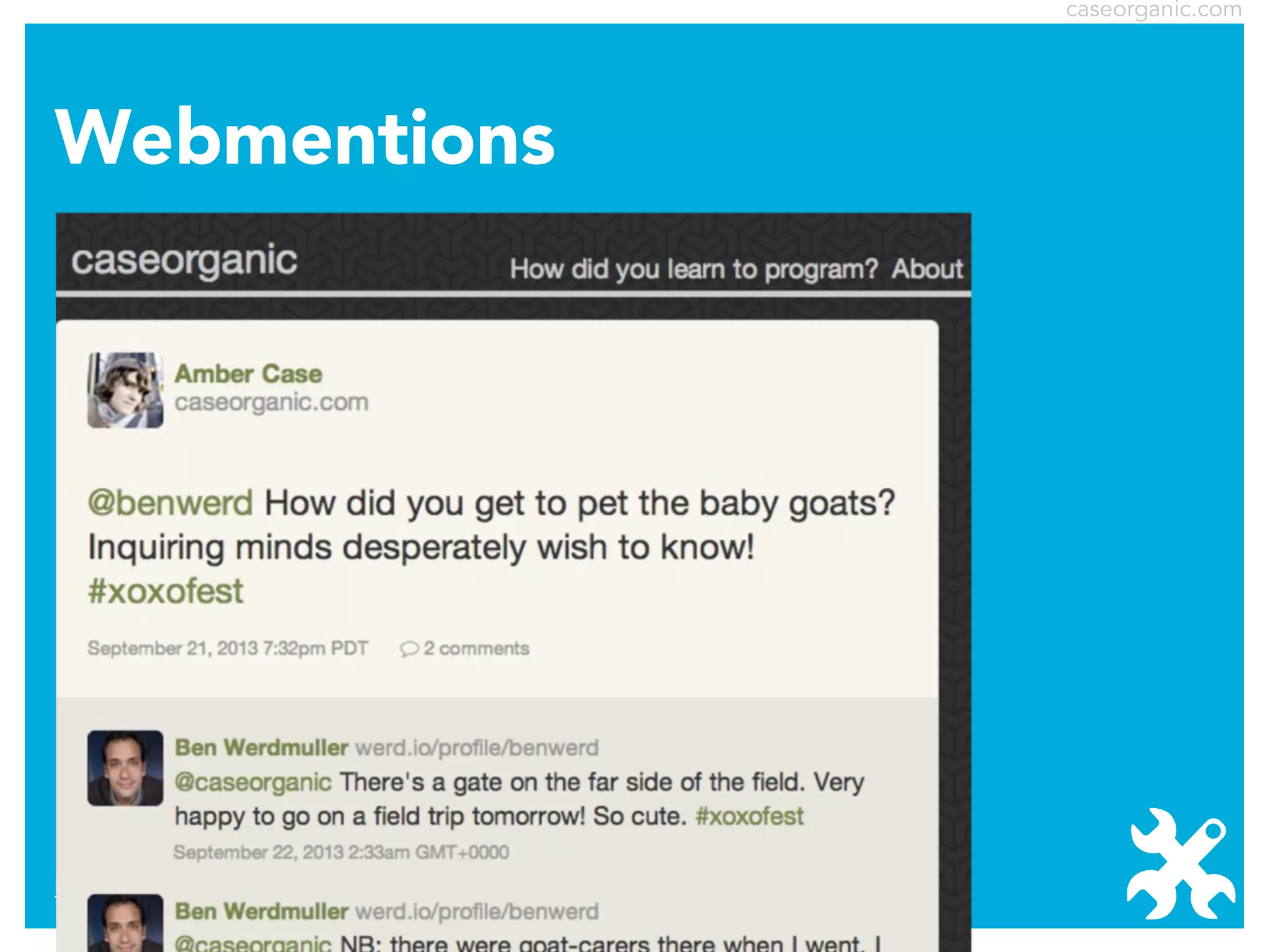 caseorganic.com

Webmentions

indiewebcamp.com/PESOS

 